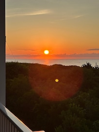Sunrise from master bedroom suite.
