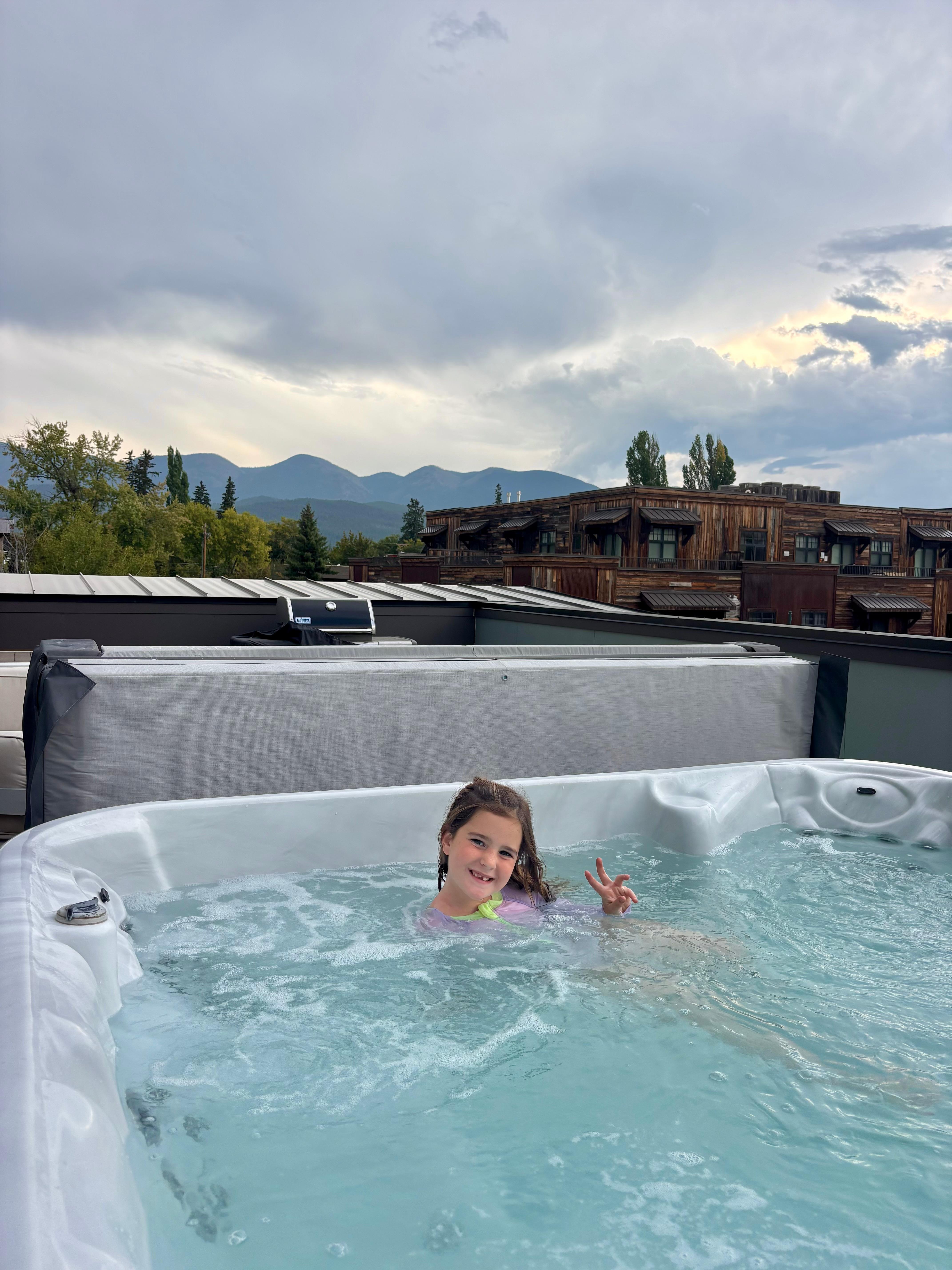 Hot tub was used every single evening! 