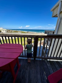 View from the rooms balcony, our son was obsessed.