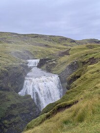 Views from the Skogafoss waterfall trails