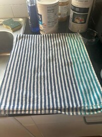 our one lonely dishtowel