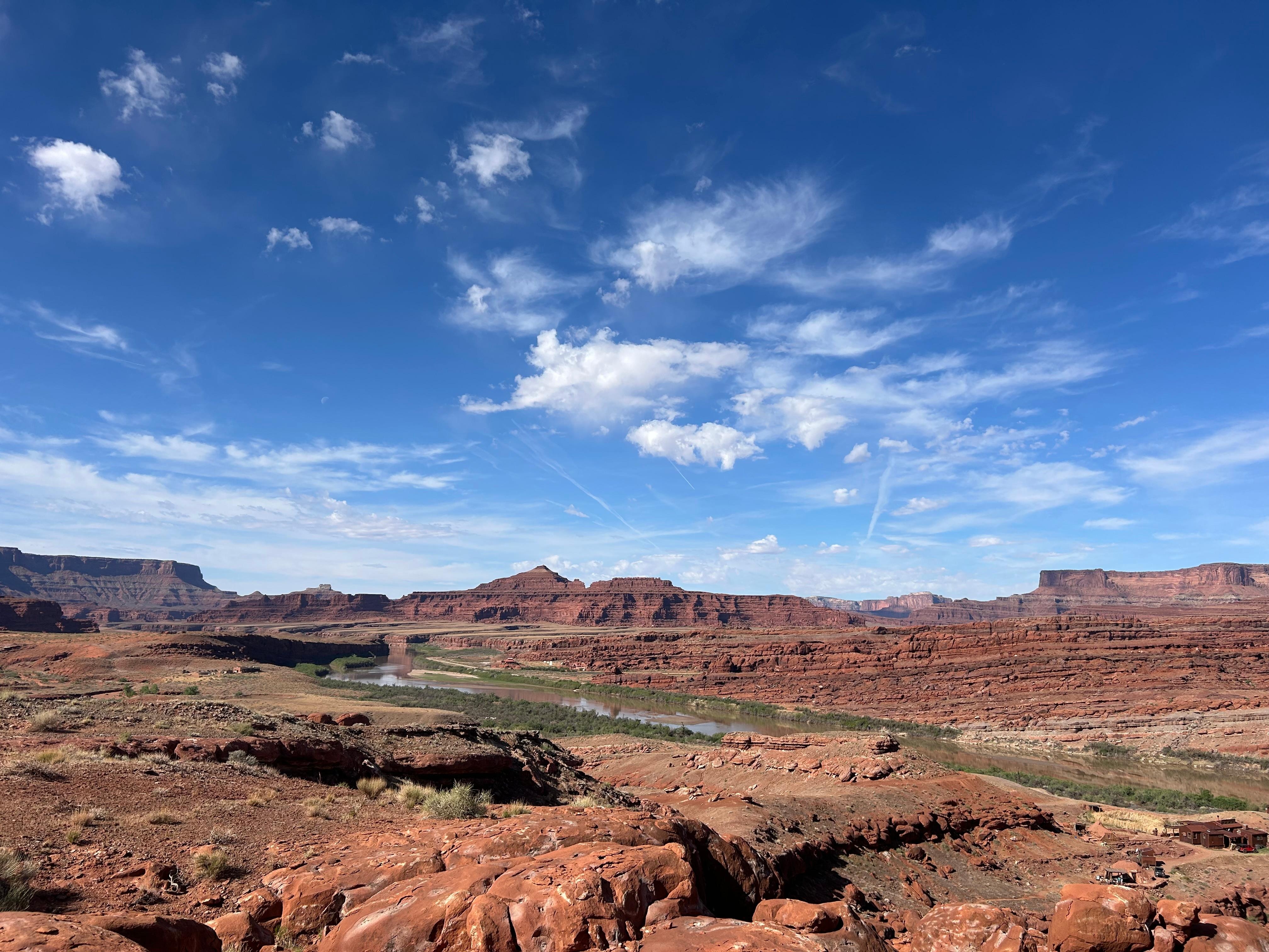 View from peak behind main house 