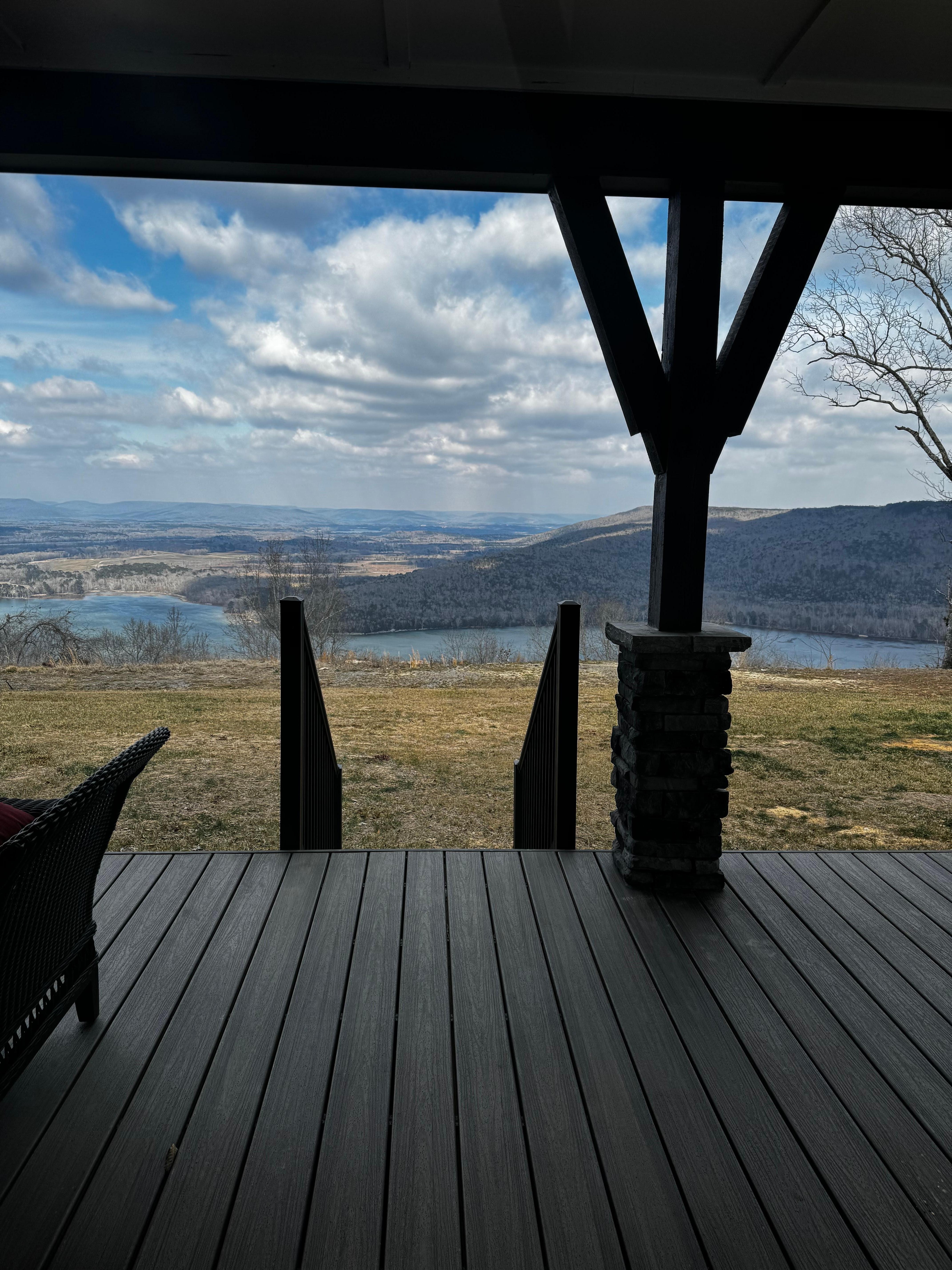View from the back deck door