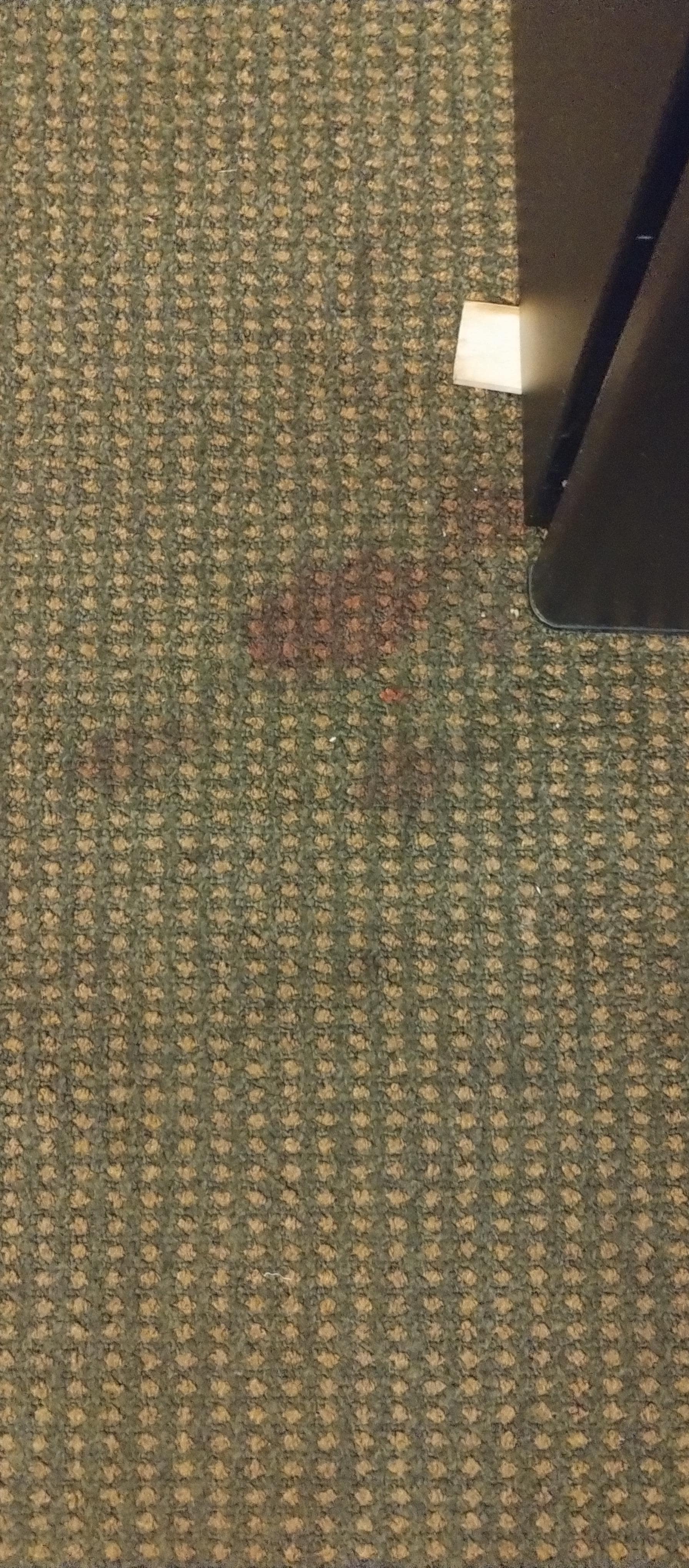 Unpleasant rug stain