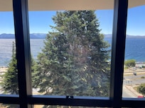 Lake view room obscured by huge trees