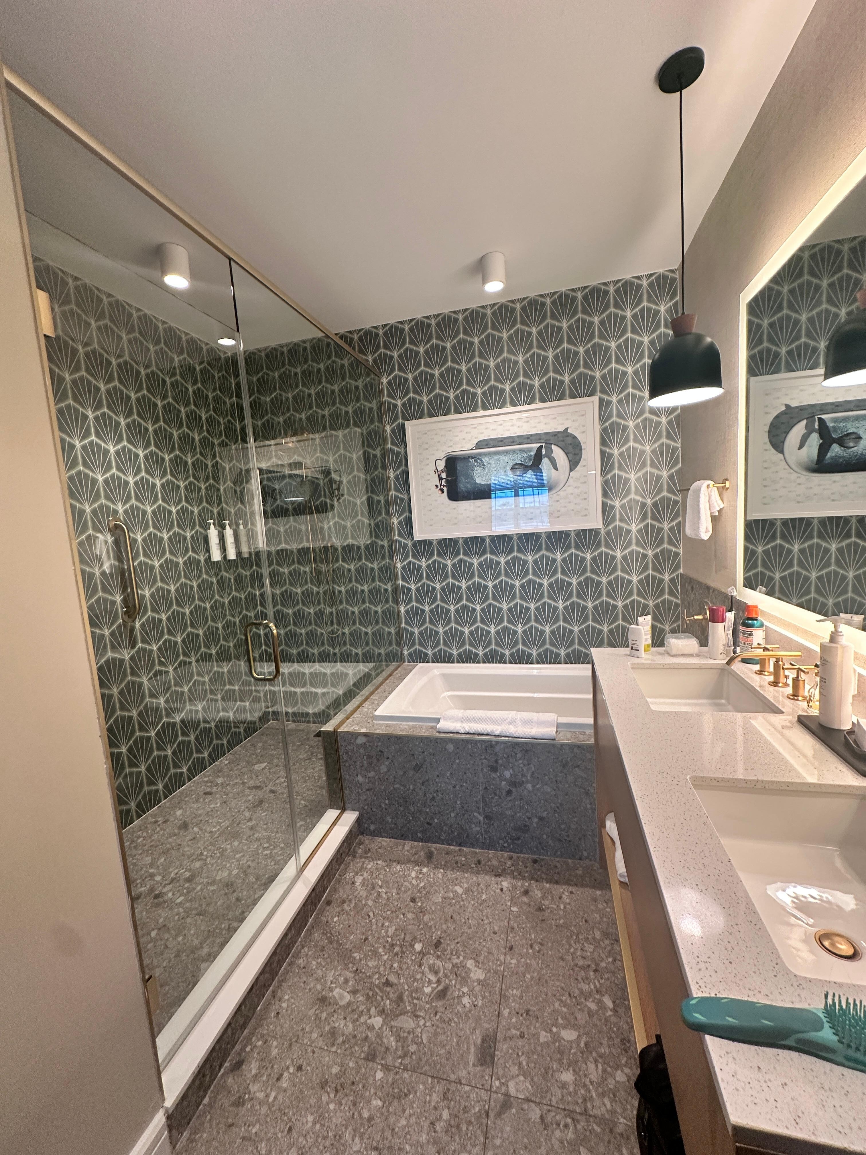 Loved the space! The shower is perfection! 