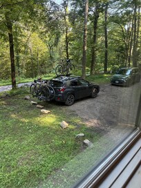 Bikes were safe outside.