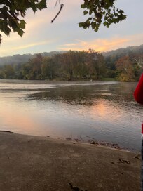 Early morning sunrise from the yard. It was cloudy so not as great as it would’ve been I’m sure.