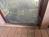 Screen door wide open