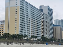 Look of hotel from beach