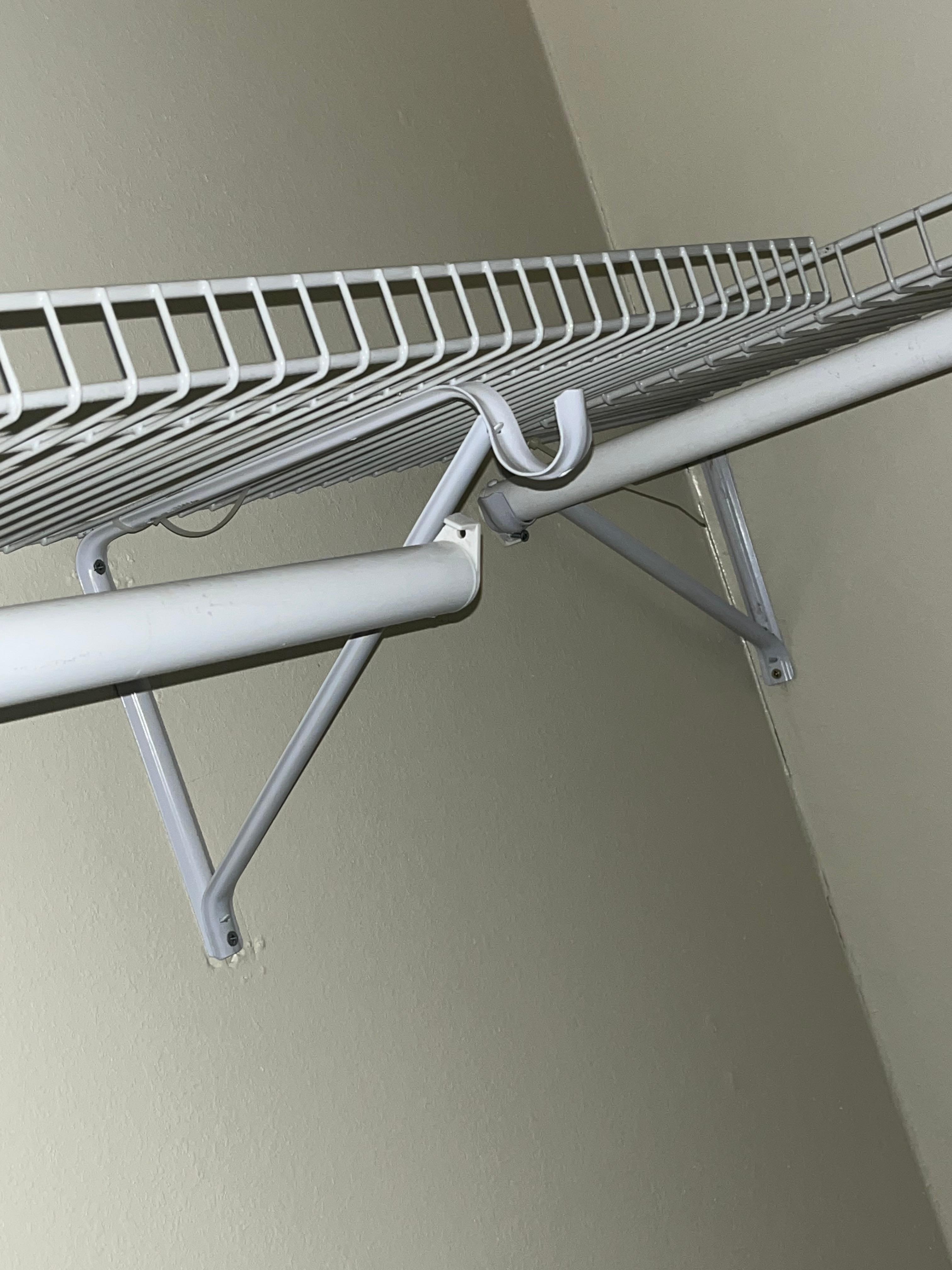 Broken closet rack 