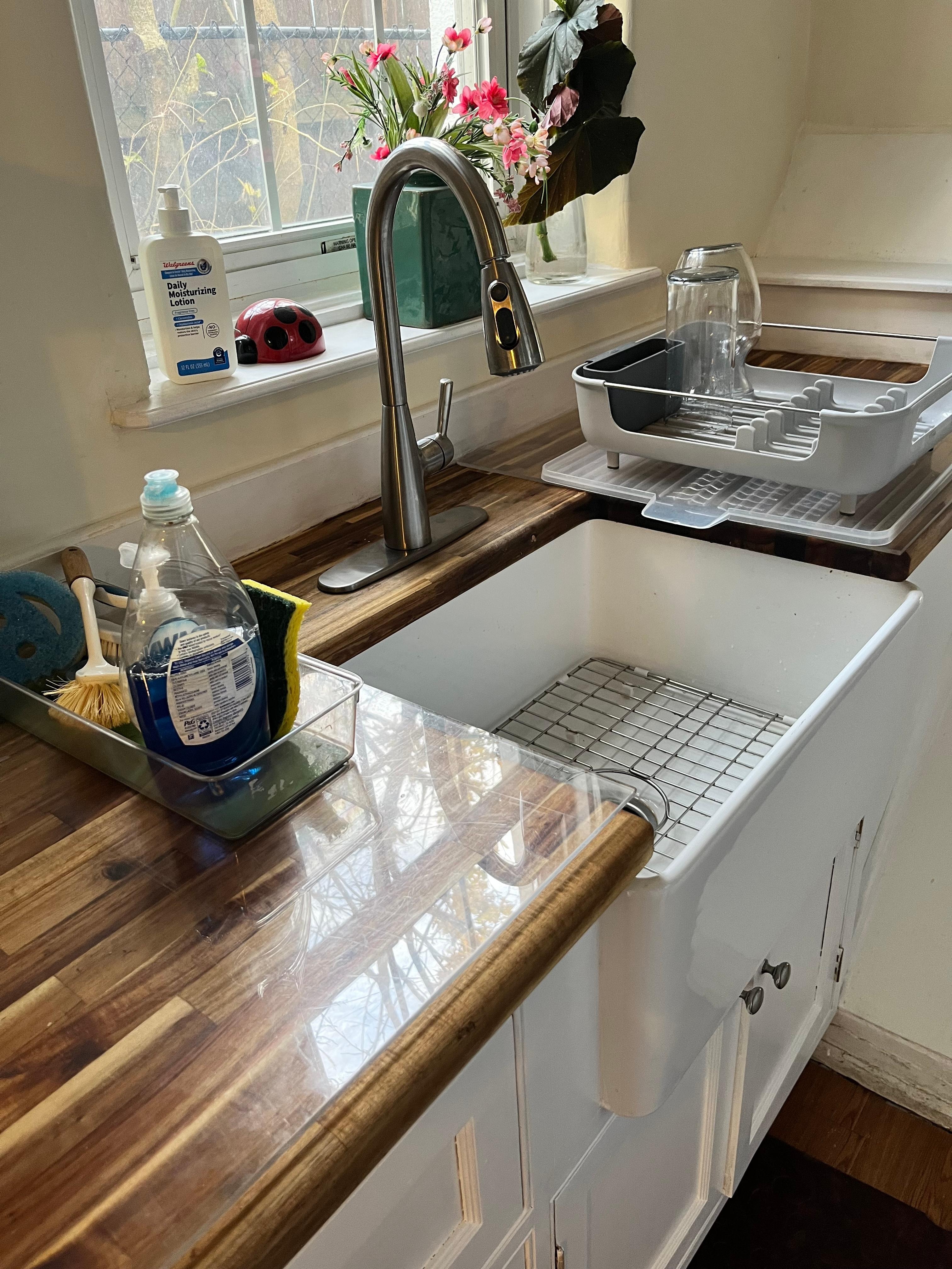 New kitchen sink and counter covers