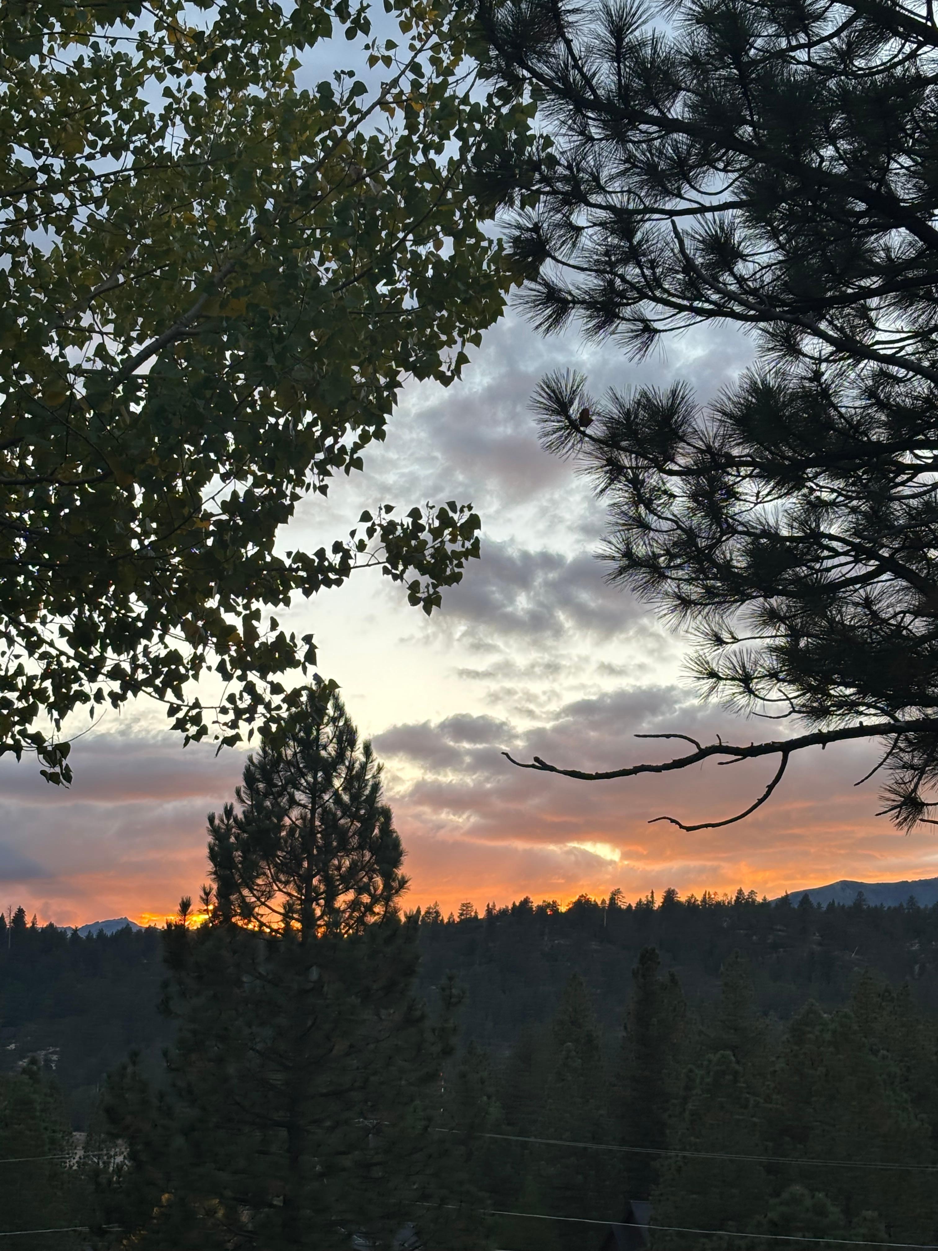 Sunset from the back porch