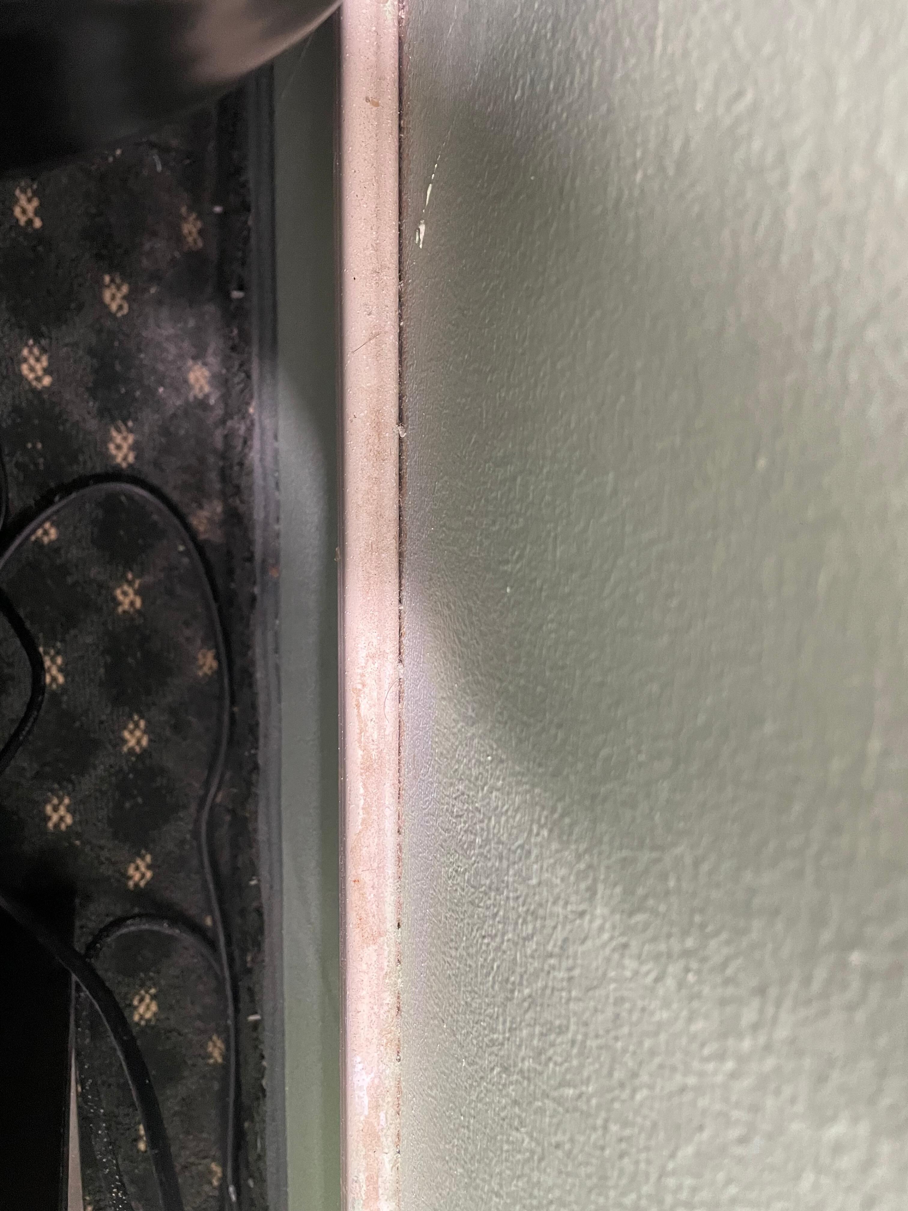 Behind the bed