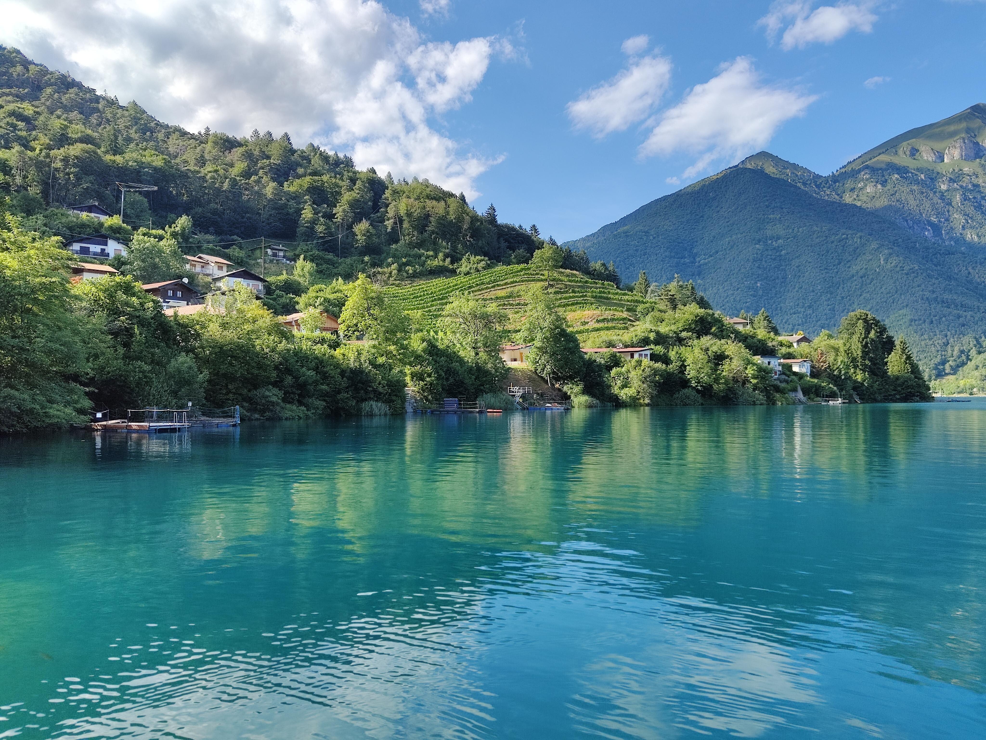 La vista dalla spiaggetta privata
