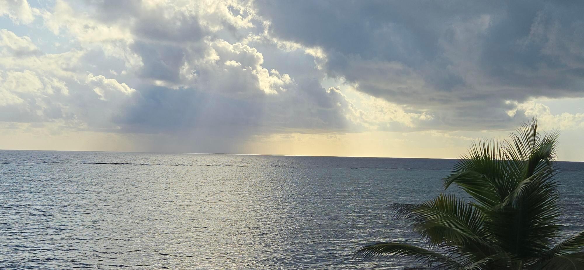 A morning shower in the distance