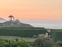 Sunrise view from living room.