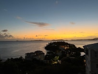 Sunset view from the deck