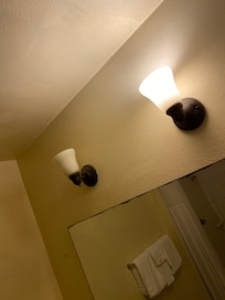 One of the lights was out