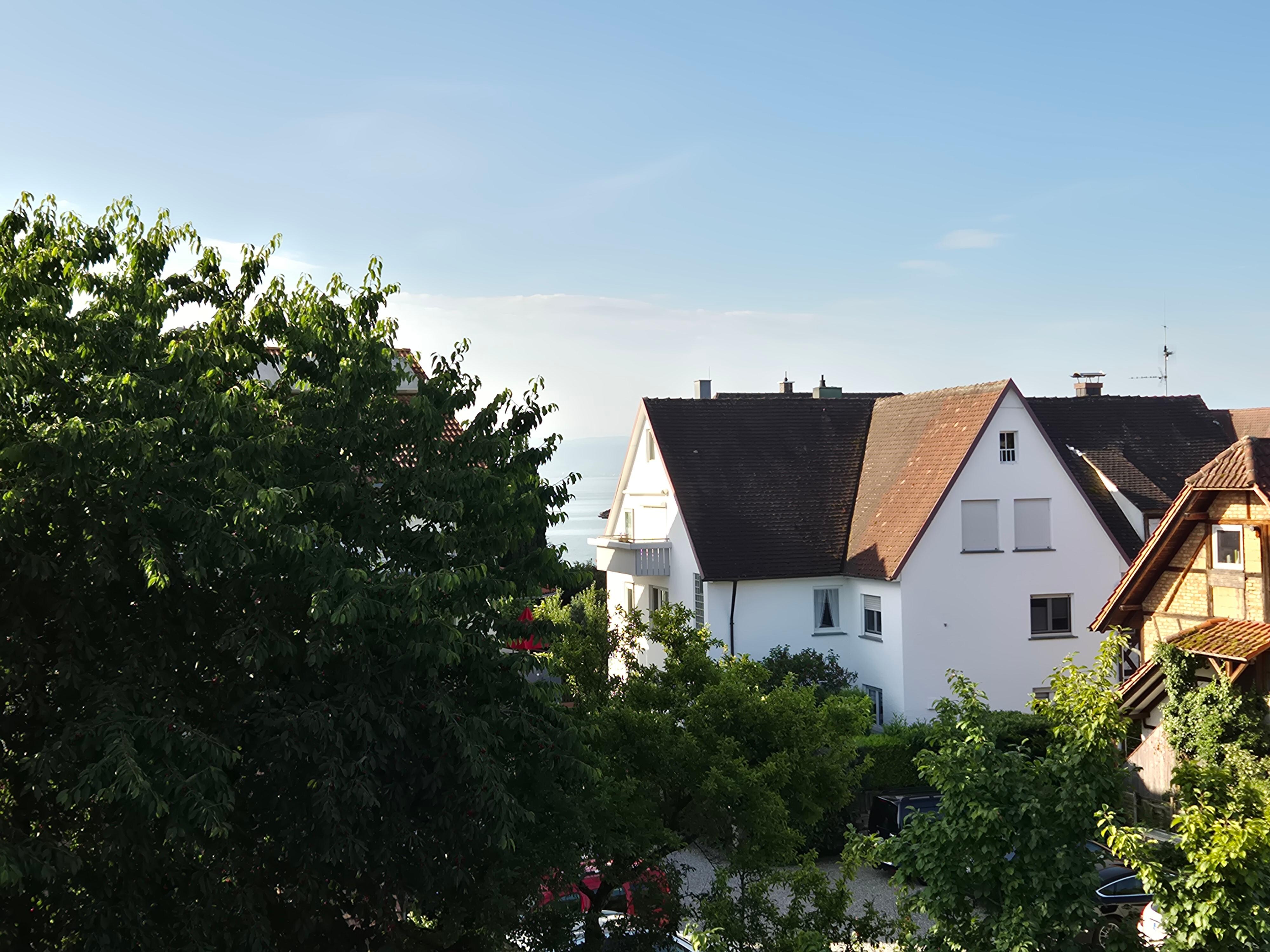 Ausblick vom Seitenbalkon zum Bodensee