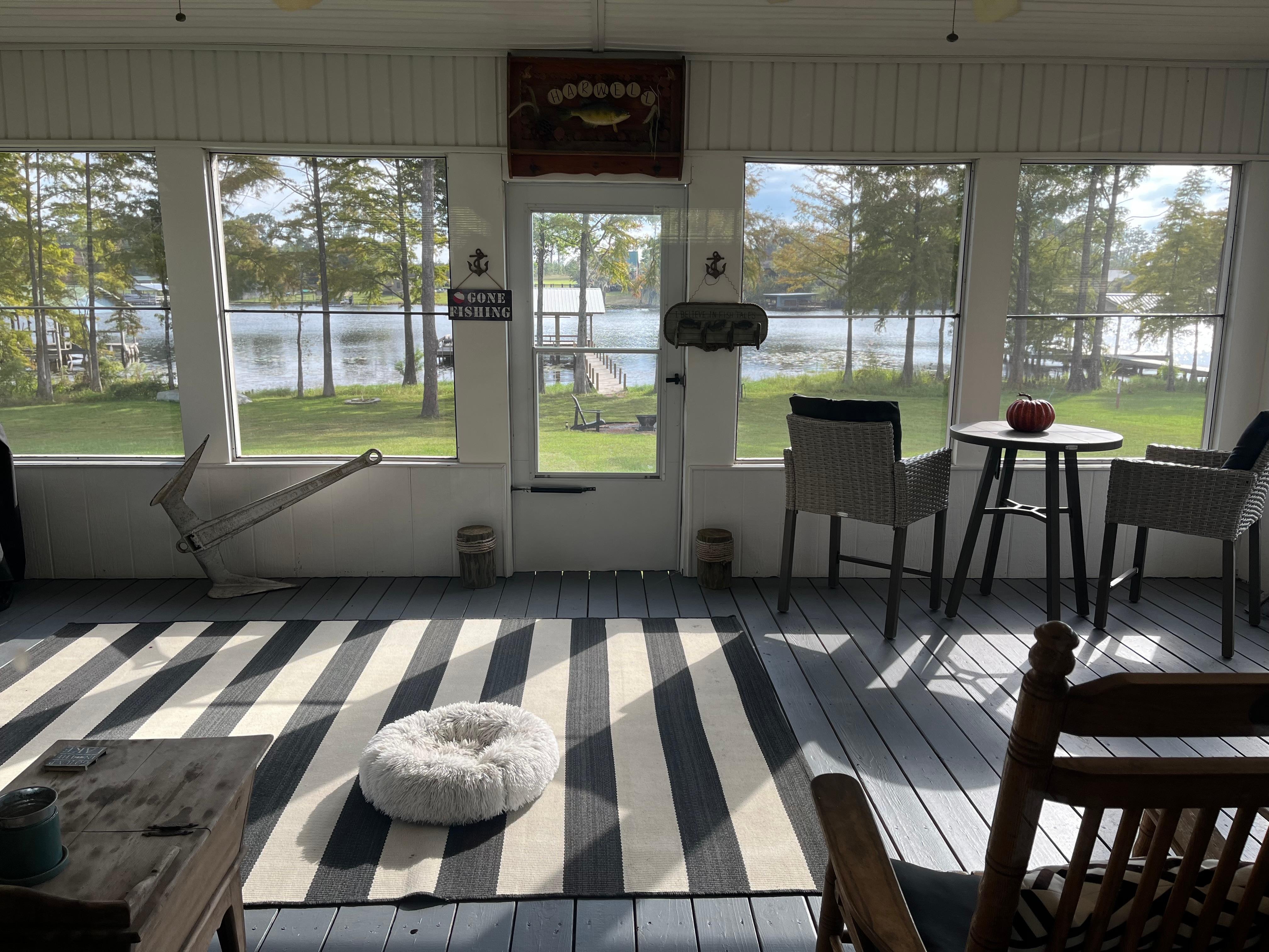 View from the back porch