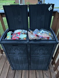 Trash cans