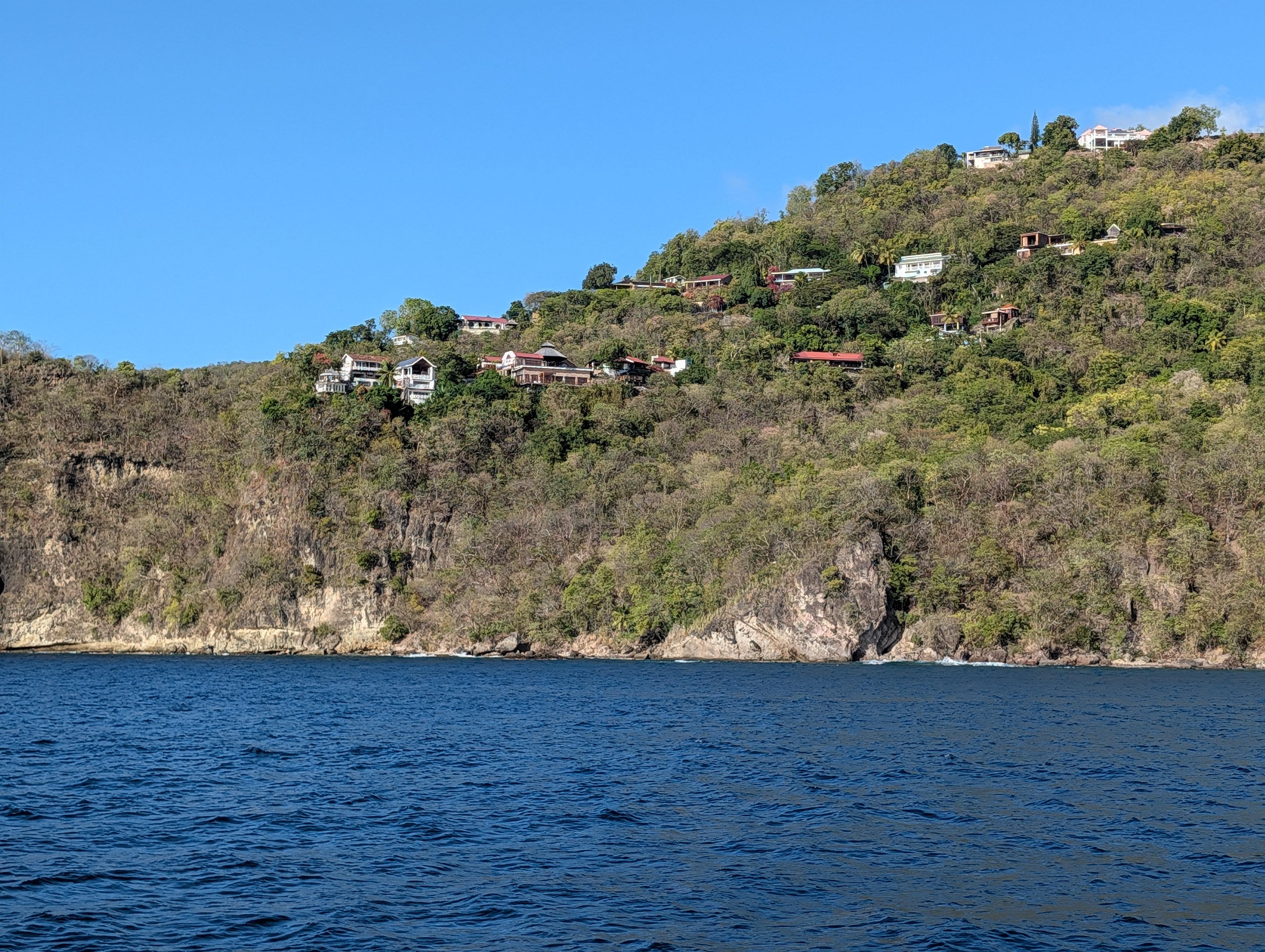view of house (top left) from wter