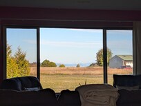 View of the Strait of Juan de Fuca from the front room.