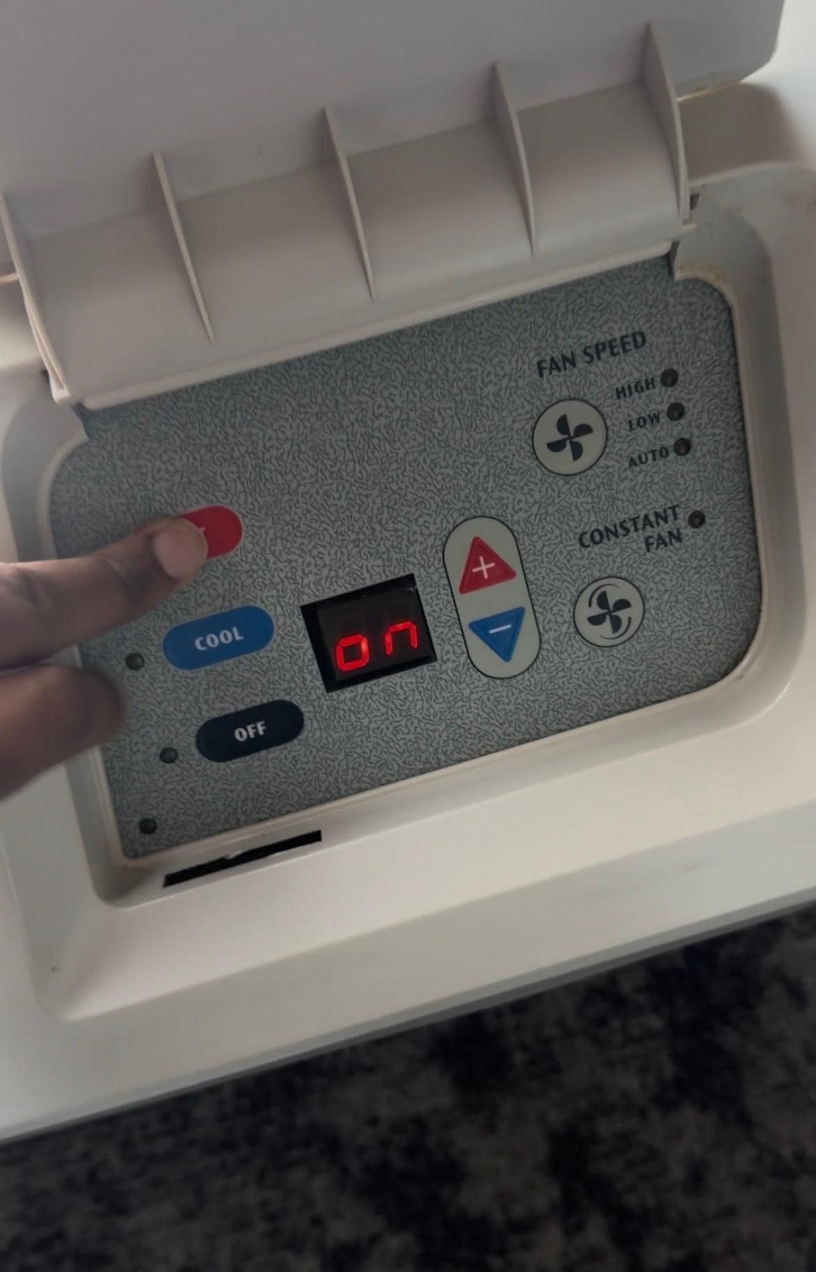 Heat button would not work and it was freezing in the room. 