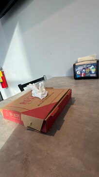 Great pizza just across the road…