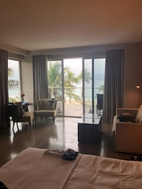 Corner room with a private balcony
