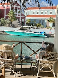 Townhome on inlet. Great to watch the boats coming and going.