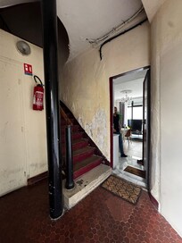 Dark, dingy entrance.