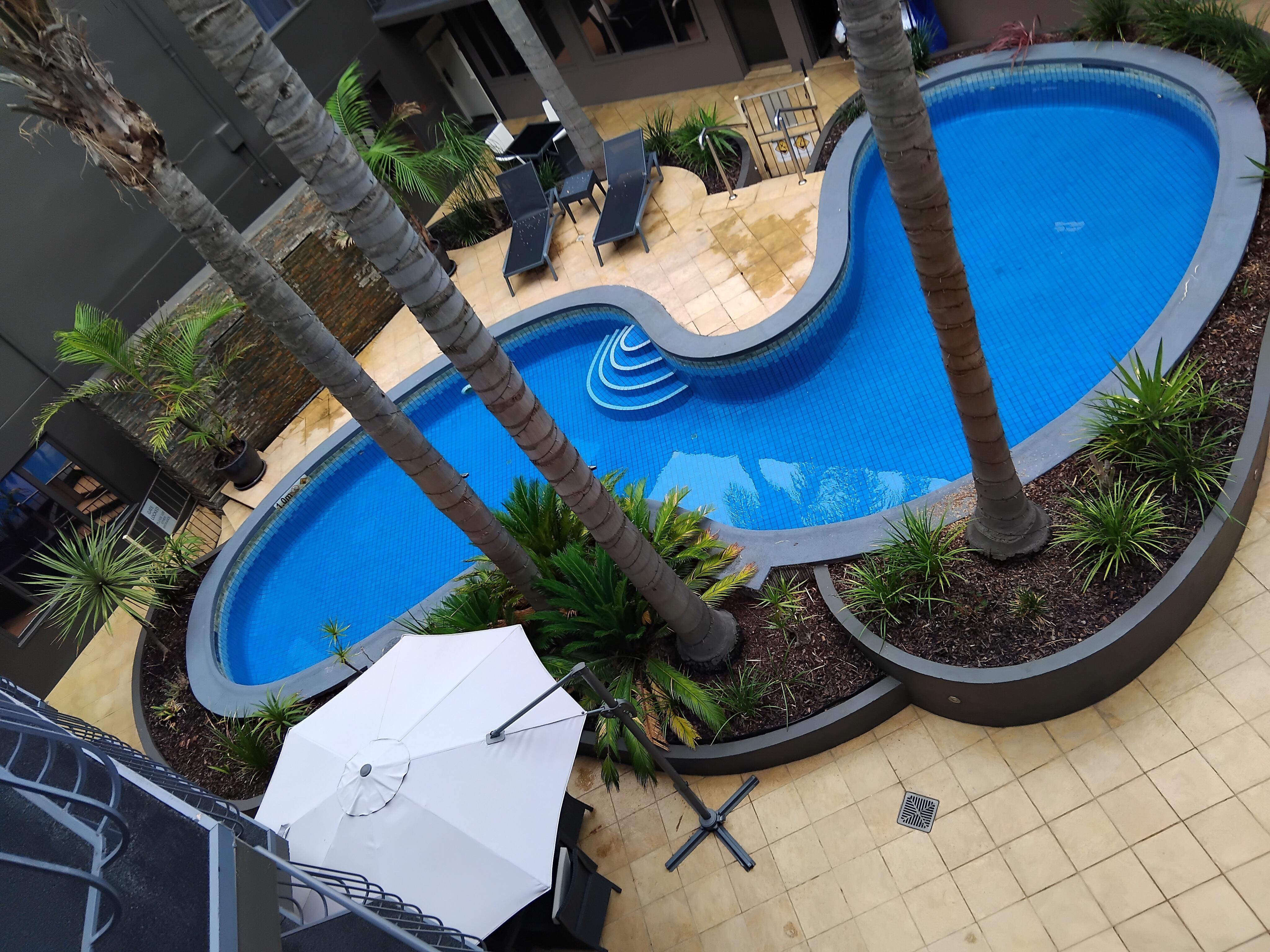 Swimming pool from 3rd floor
