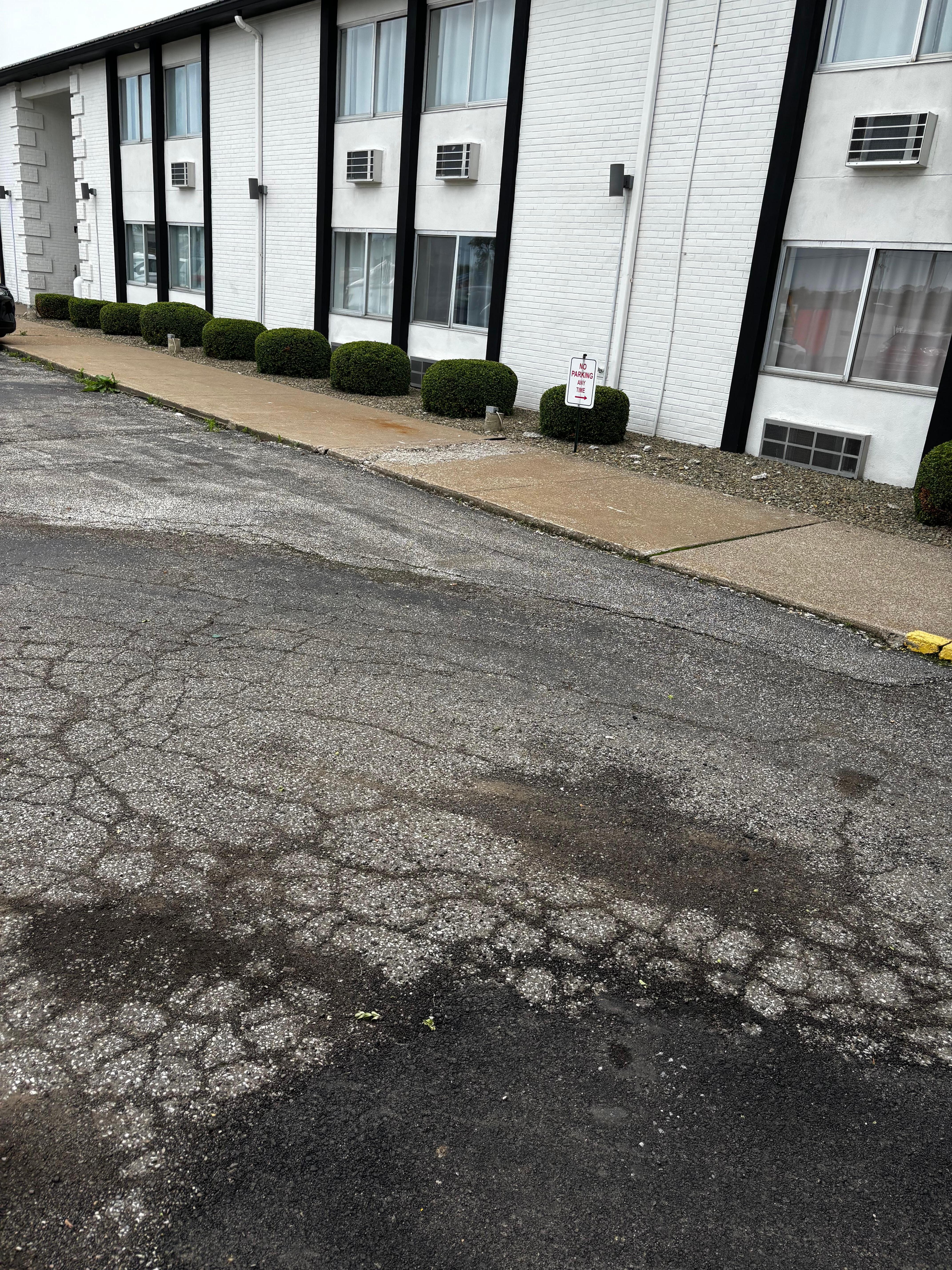Broken parking lot