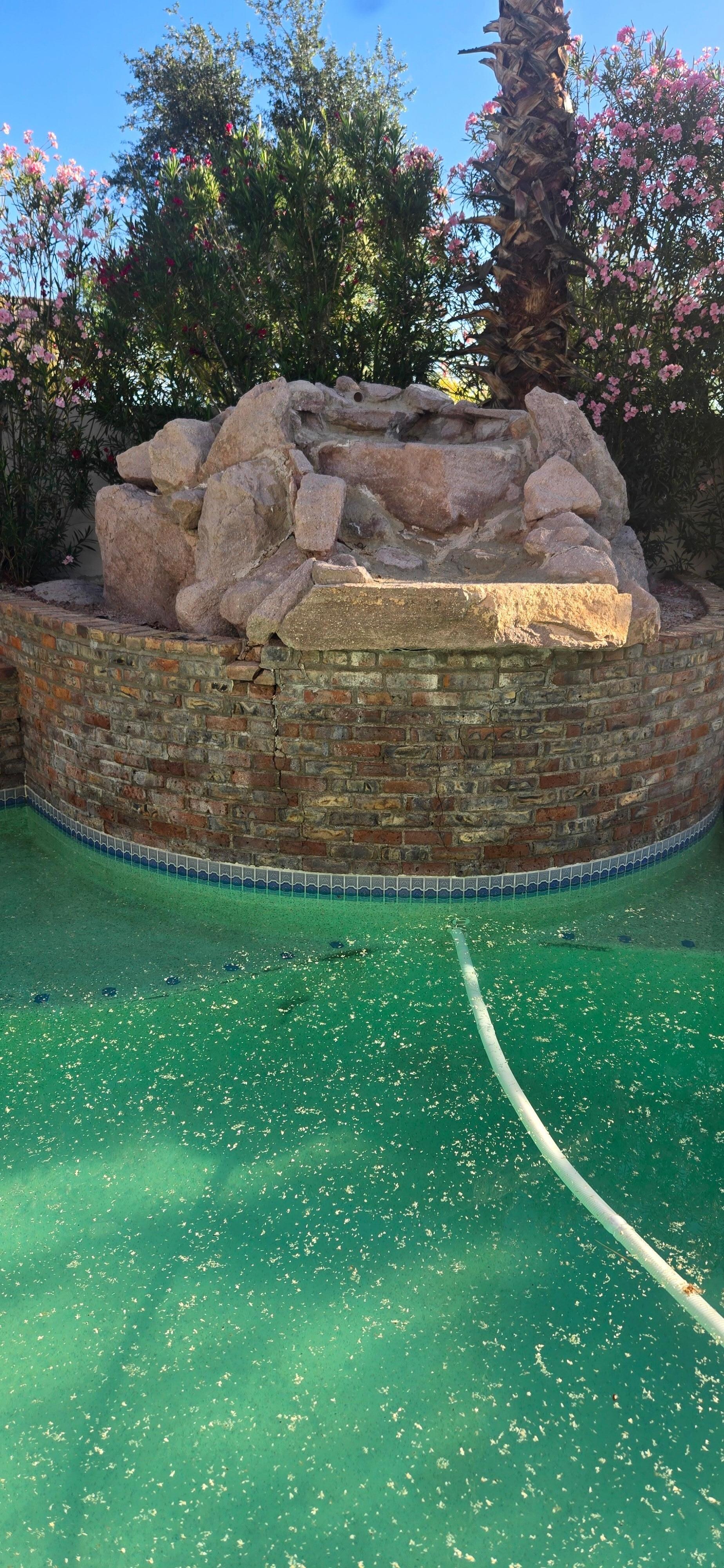 Broken waterfall