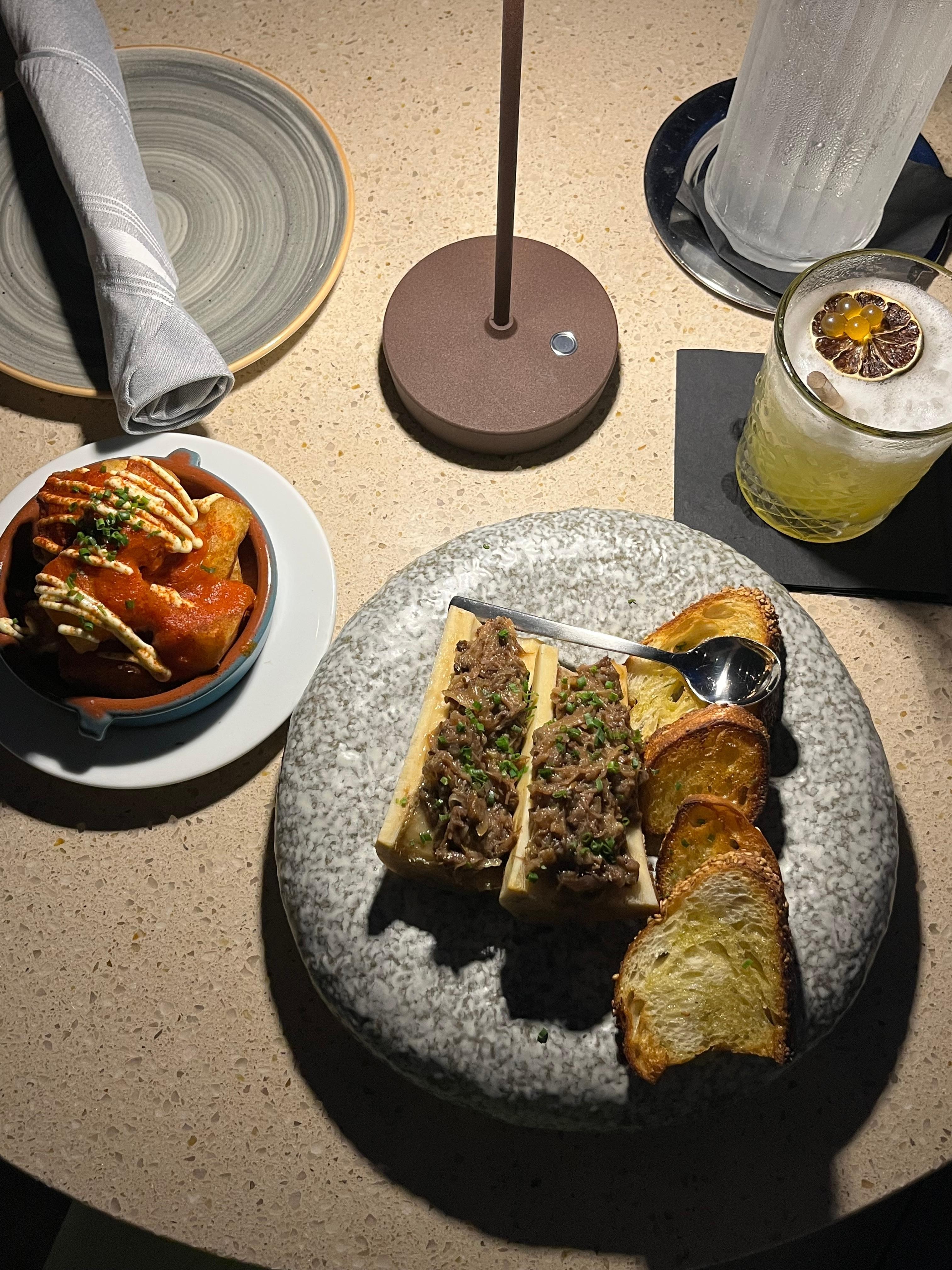 dinner at Mareva