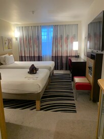 The twin room from the door