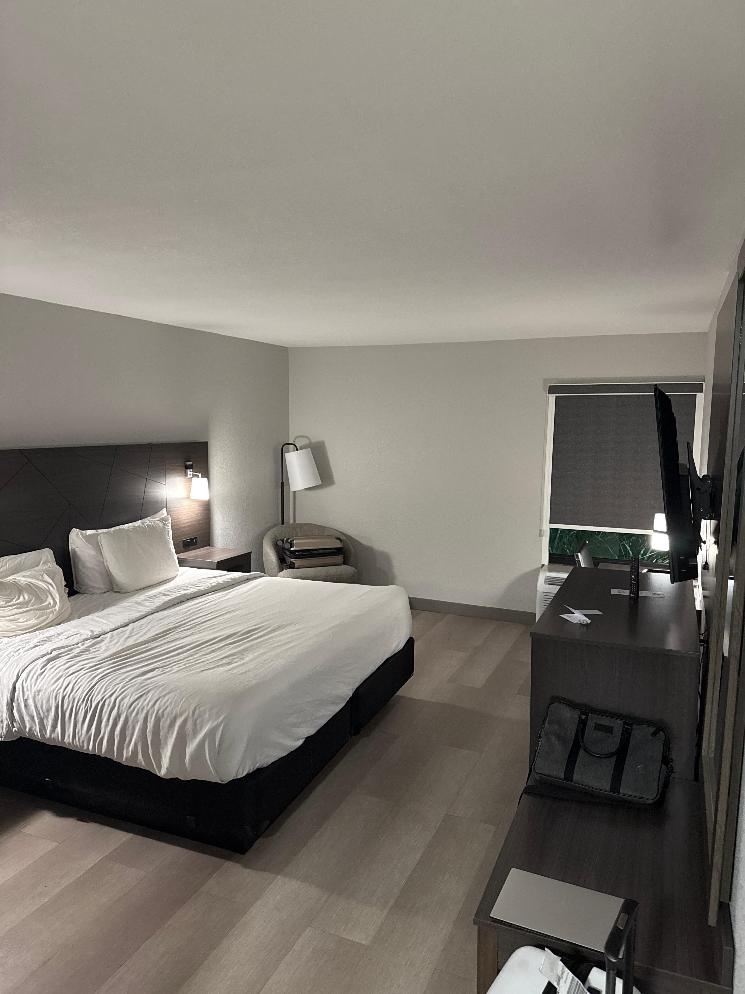 Comfy room for the price I paid not bad at all