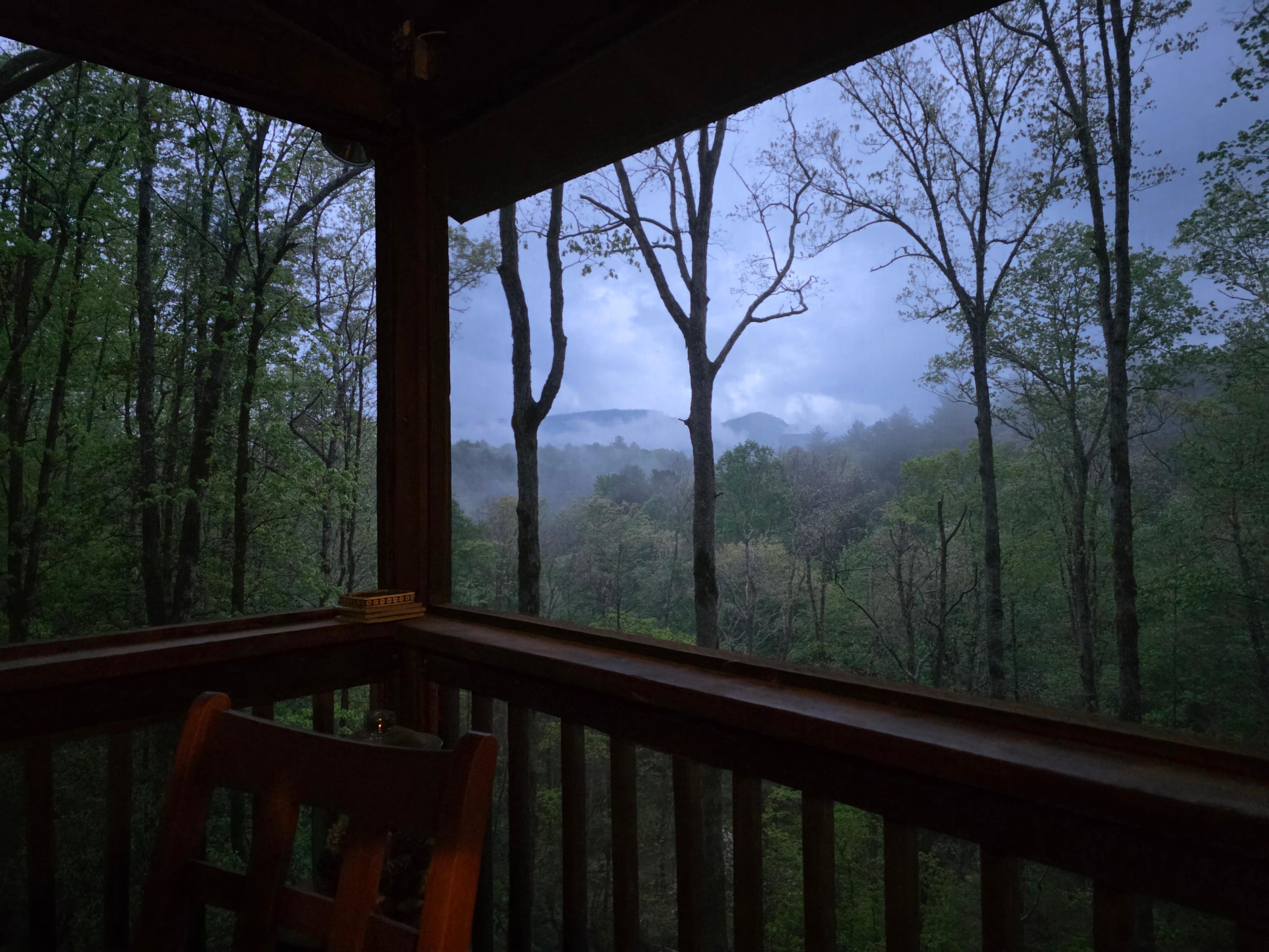 Mountain view from the cabin