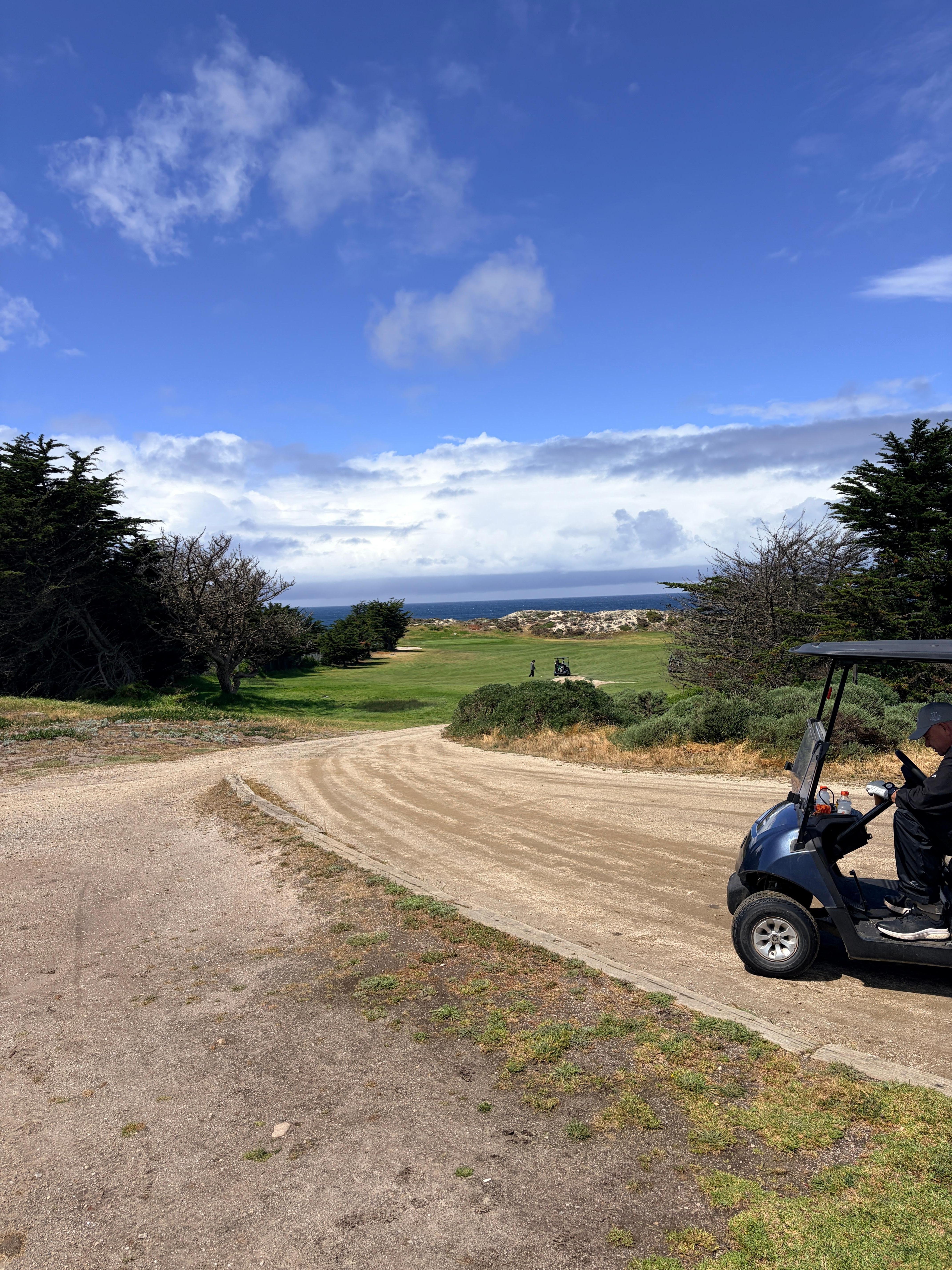 Got some golf in right next doir