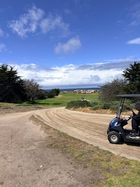 Got some golf in right next doir