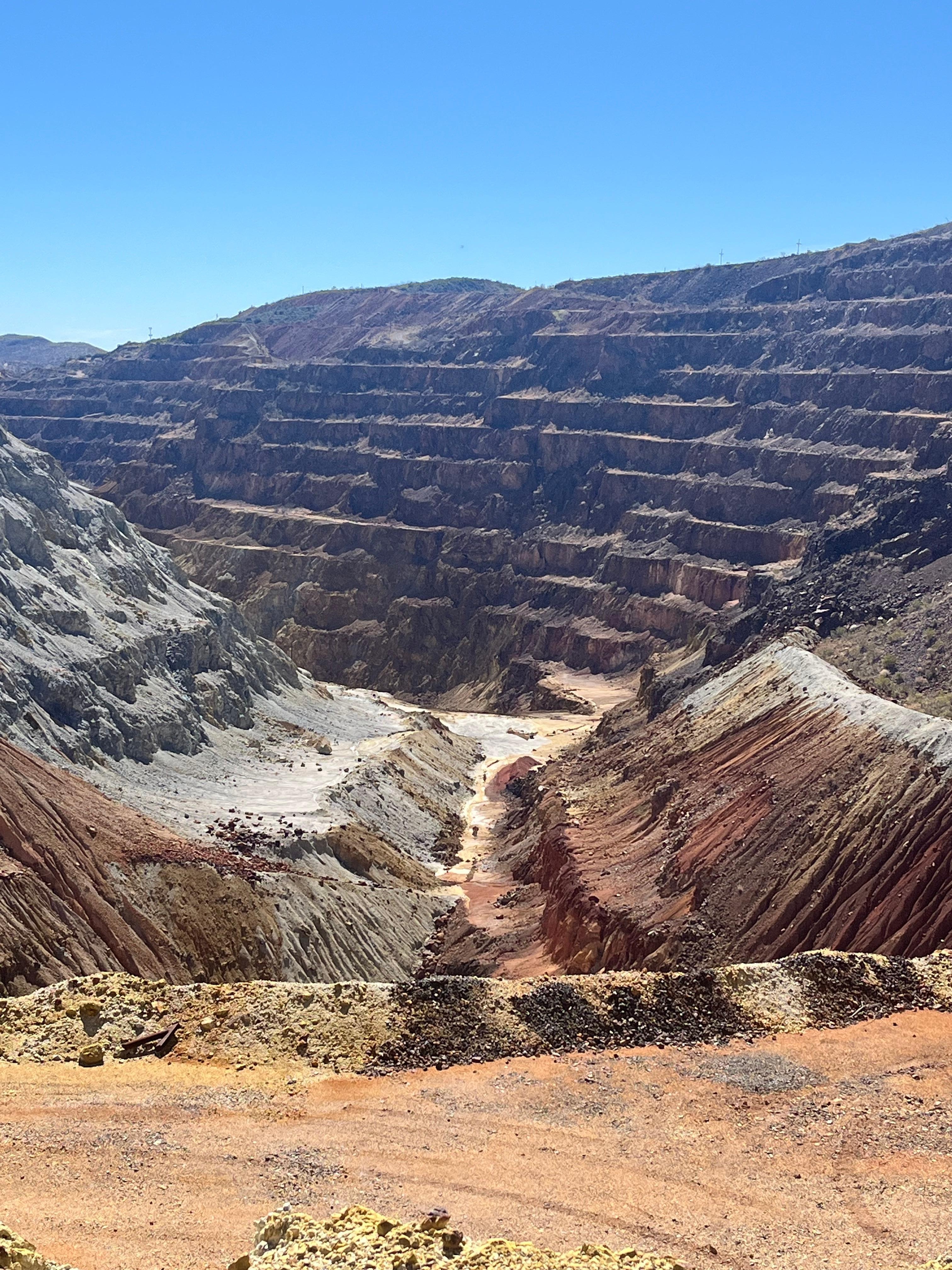 Bisbee Lavender pit next to the copper queen mine.