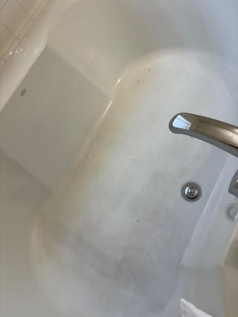 dirty soak tub