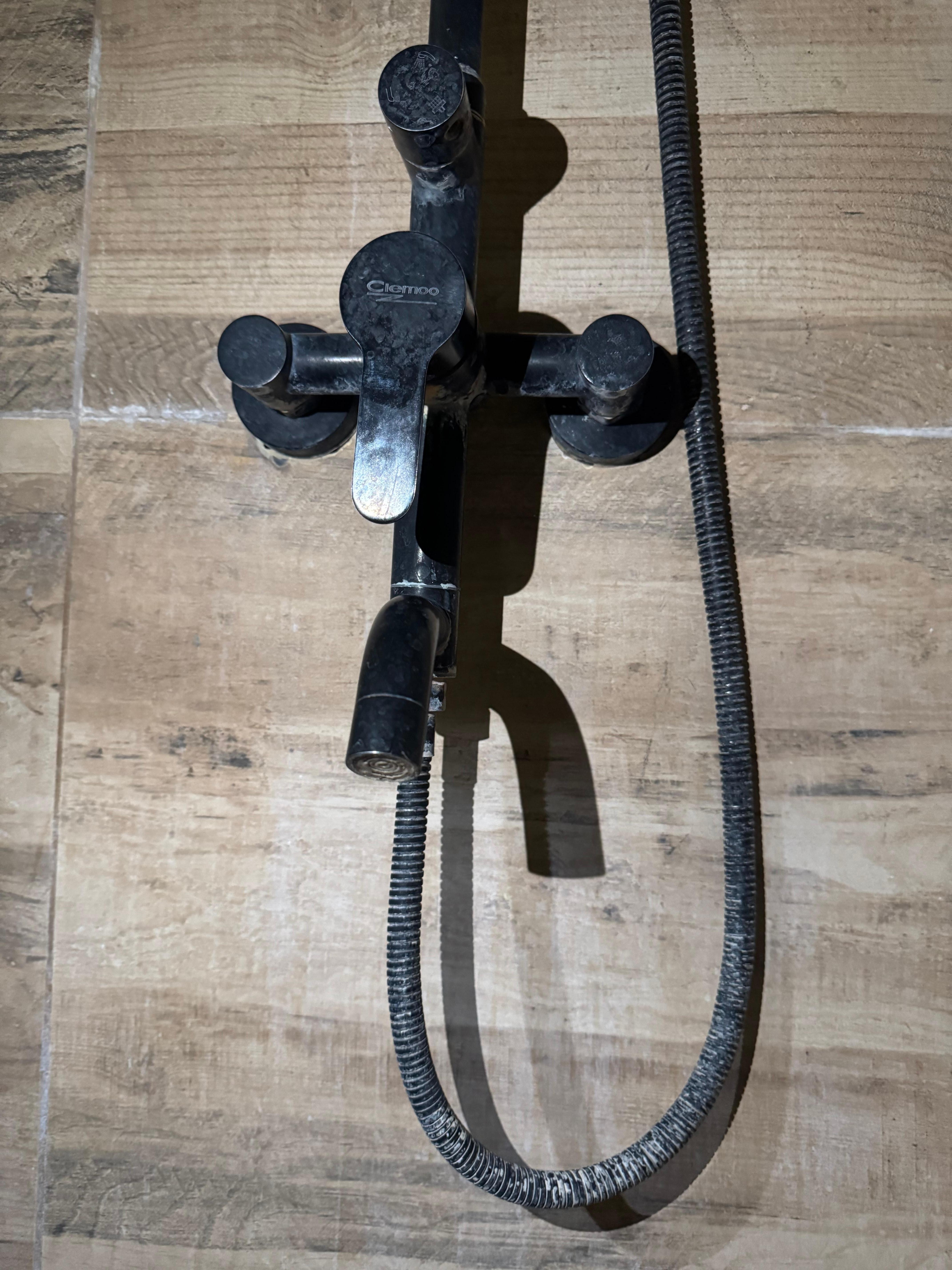 Handle with mold and dirt