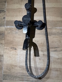 Handle with mold and dirt