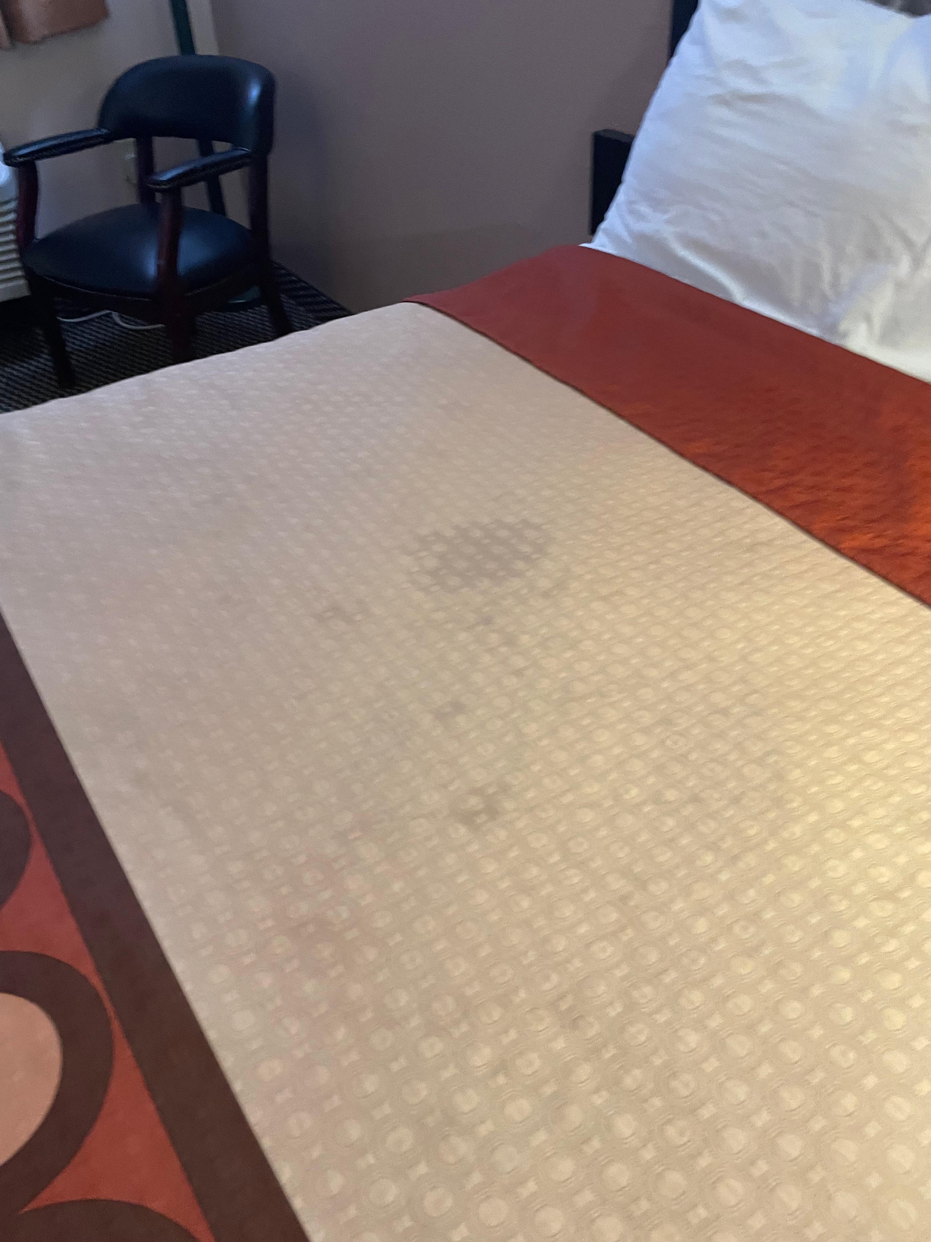 Stain on bed