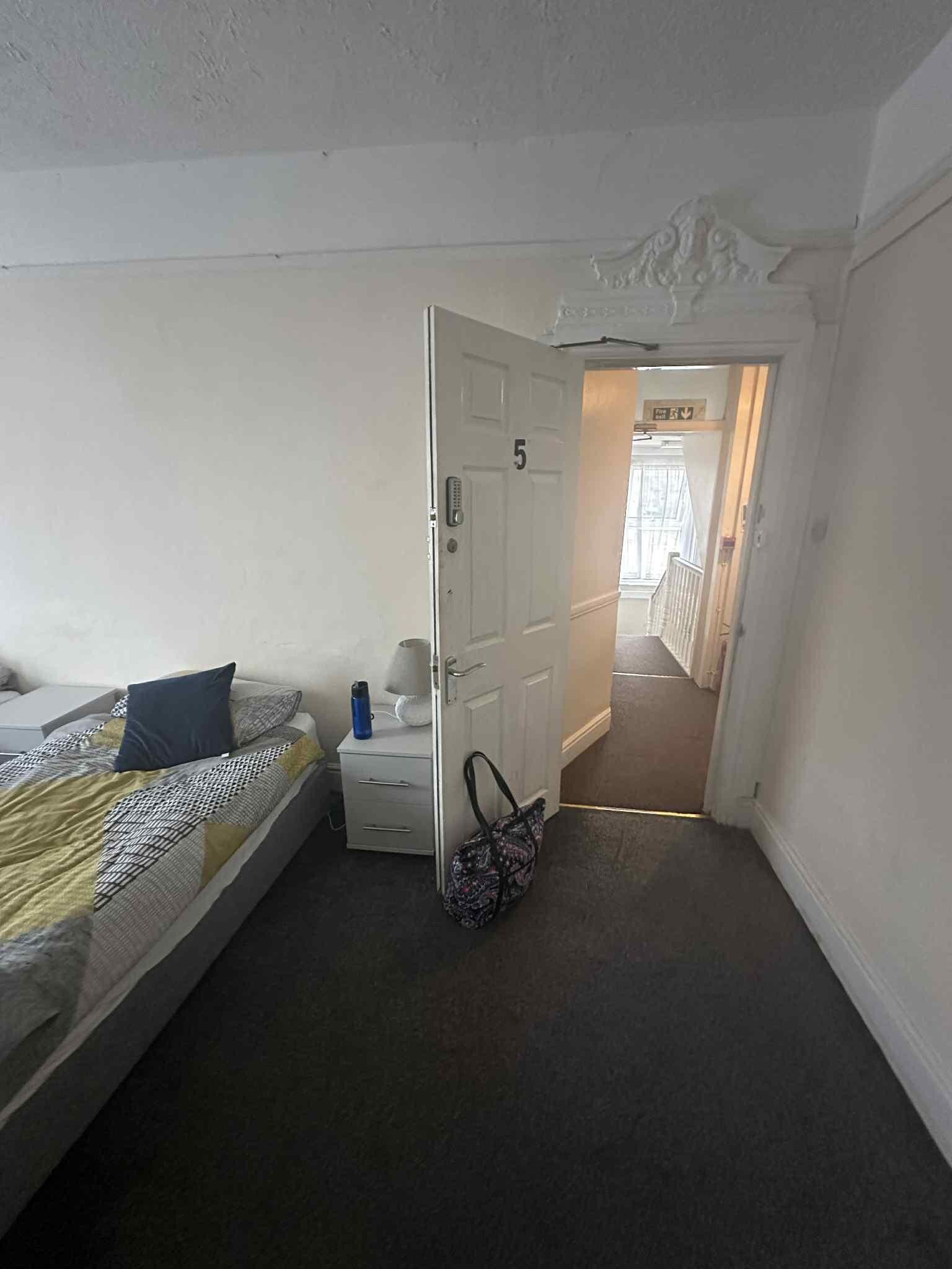 Shared bathroom down the hall was in bad shape. 