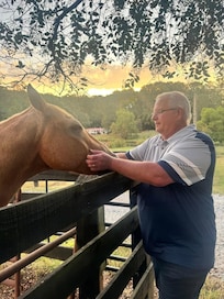 Hubby in his happy place!