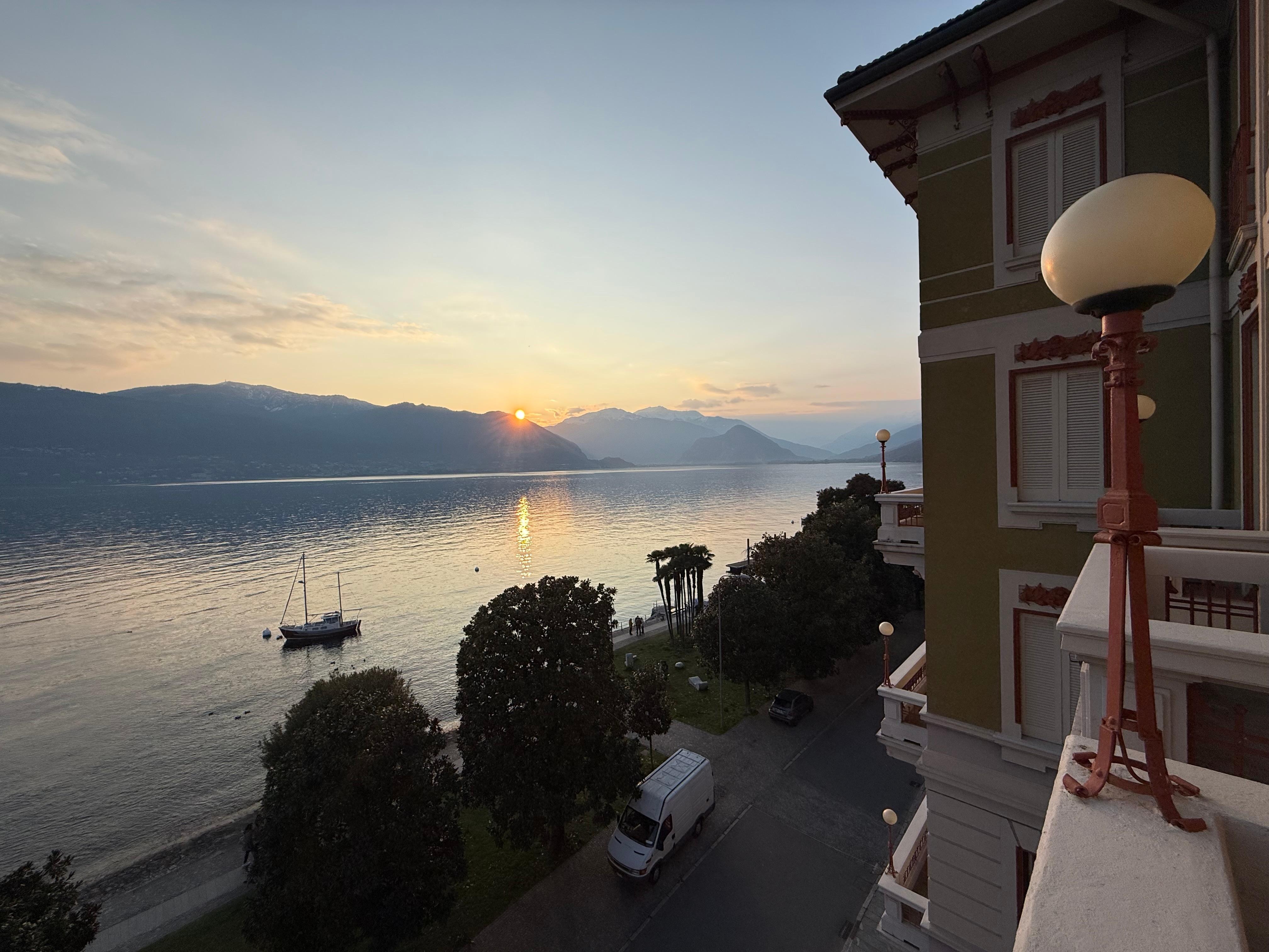 View from balcony of the room. 